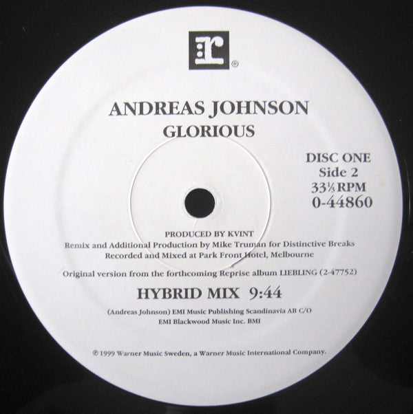 Andreas Johnson : Glorious (2x12")