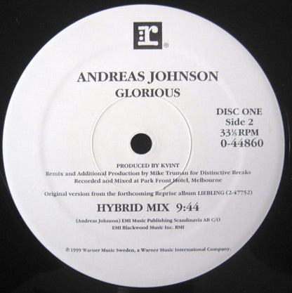 Andreas Johnson : Glorious (2x12")