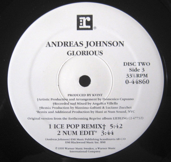 Andreas Johnson : Glorious (2x12")