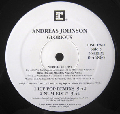 Andreas Johnson : Glorious (2x12")