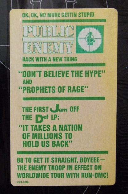 Public Enemy : Don't Believe The Hype (12", M/Print)
