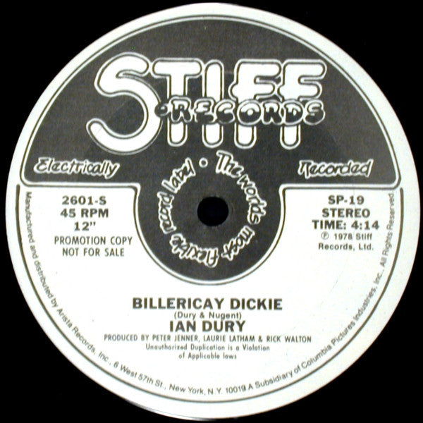 Ian Dury : Wake Up And Make Love With Me (12", Promo)