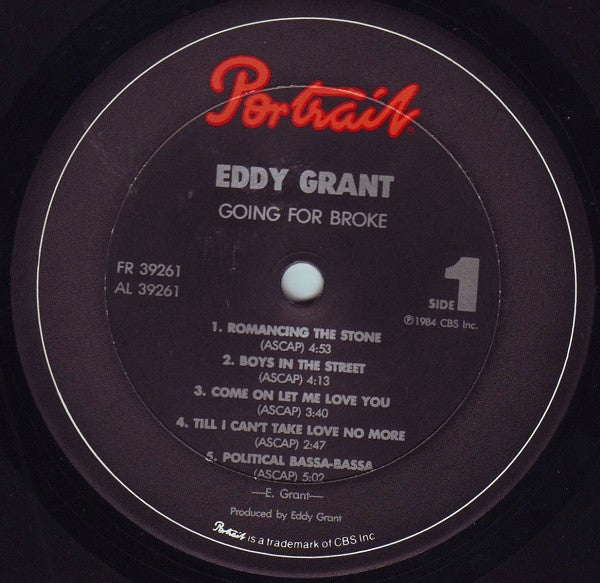 Eddy Grant : Going For Broke (LP, Album, Pit)