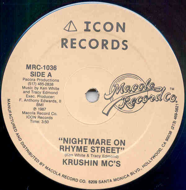 Krushin MC's : Nightmare On Rhyme Street (12")