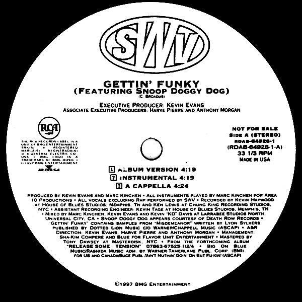 SWV : Gettin' Funky / Love Like This (12", Single, Promo)
