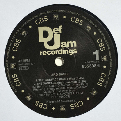 3rd Bass : The Gas Face (12", Maxi)