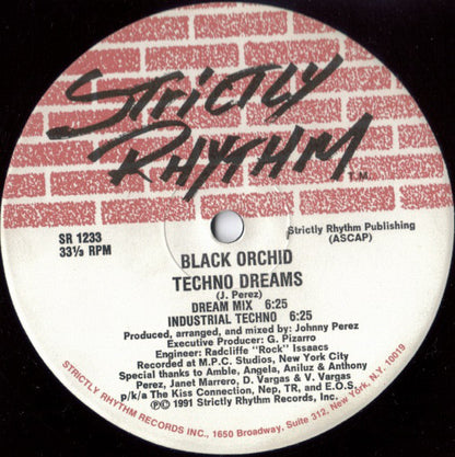 Black Orchid (3) : Techno Dreams / Baby Baby (12")