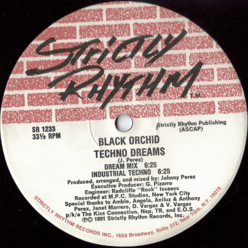 Black Orchid (3) : Techno Dreams / Baby Baby (12")