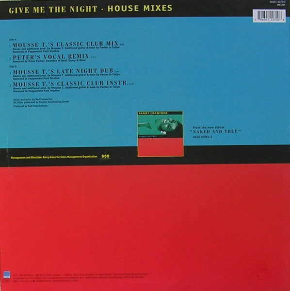 Randy Crawford : Give Me The Night (House Mixes) (12")