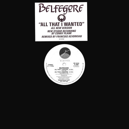 Belfegore : All That I Wanted (12", Promo)