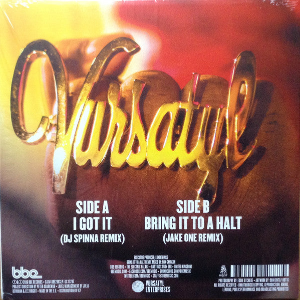Vursatyl : I Got It (DJ Spinna Remix) (7")