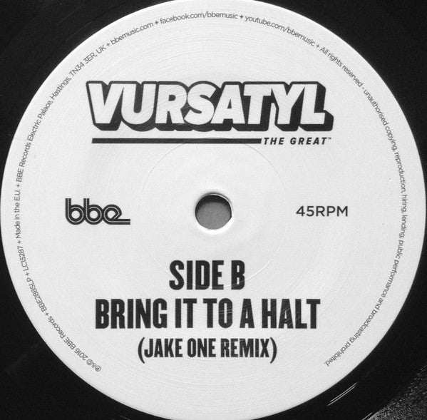 Vursatyl : I Got It (DJ Spinna Remix) (7")