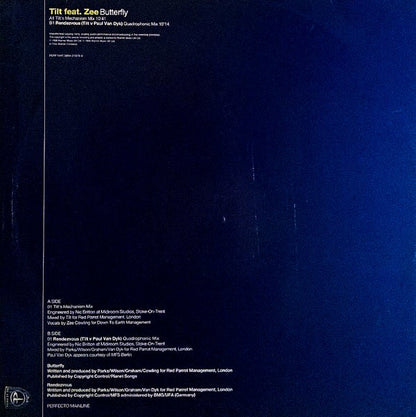 Tilt Feat. Zee* : Butterfly (12")