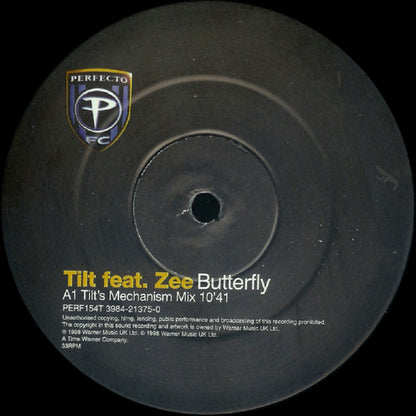 Tilt Feat. Zee* : Butterfly (12")