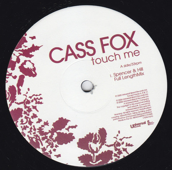 Cass Fox* : Touch Me (12")