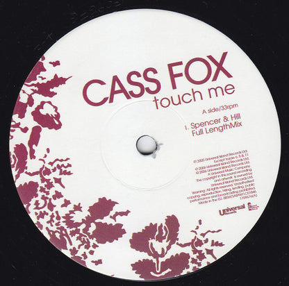 Cass Fox* : Touch Me (12")