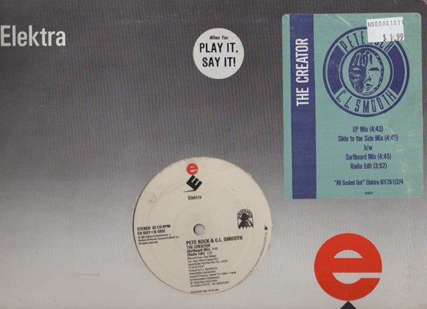Pete Rock & C.L. Smooth : The Creator (12", Promo)