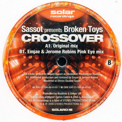 Sassot* Presents Broken Toys (2) : Crossover (12")