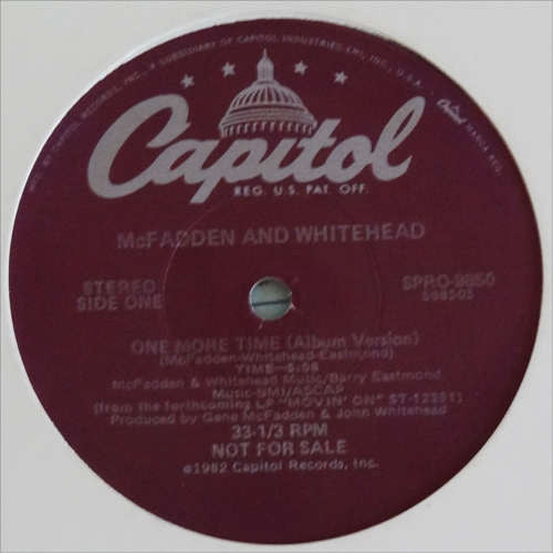 McFadden And Whitehead* : One More Time (12", Promo)