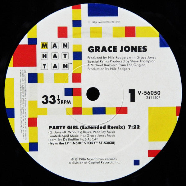 Grace Jones : Party Girl (12")