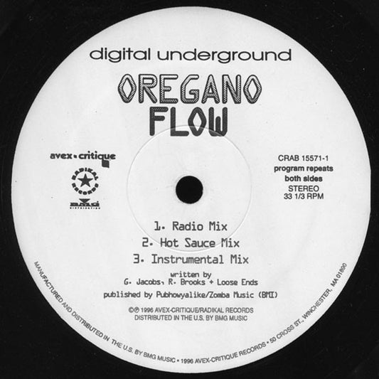 Digital Underground : Oregano Flow (12", Promo)