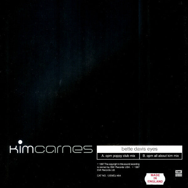 Kim Carnes : Bette Davis Eyes (The OPM Mixes) (12", Promo)