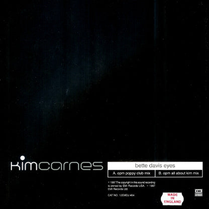 Kim Carnes : Bette Davis Eyes (The OPM Mixes) (12", Promo)