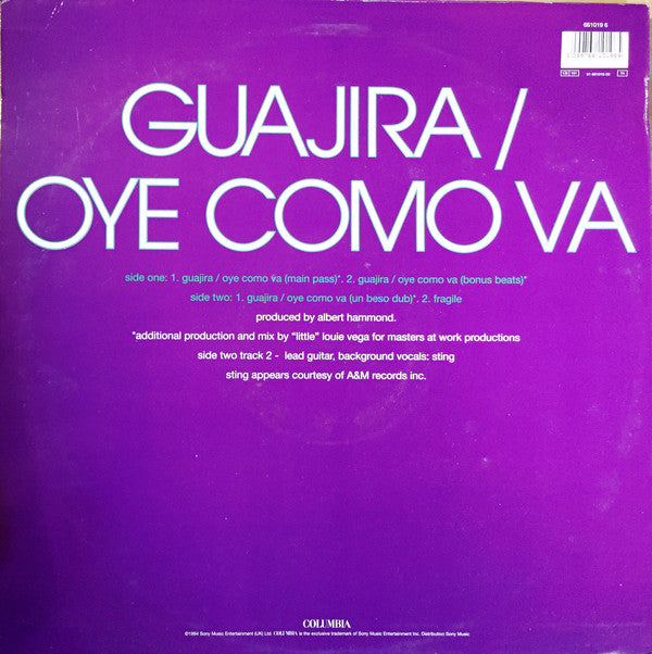 Julio Iglesias : Guajira / Oye Como Va (12")
