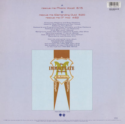 Madonna : Rescue Me (12", Single)