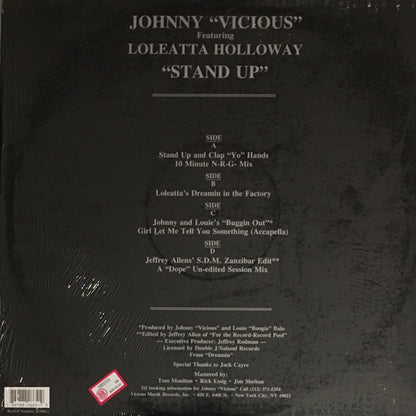Johnny Vicious Featuring Loleatta Holloway : Stand Up (2x12")