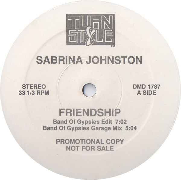 Sabrina Johnston : Friendship (12", Promo, Spe)
