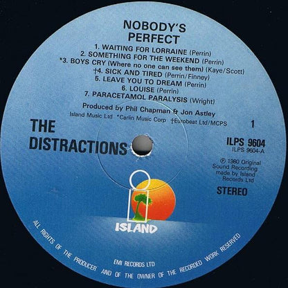 The Distractions : Nobody's Perfect (LP, Album)