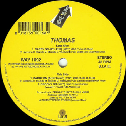 Thomas (5) : Carry On (12")