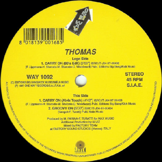 Thomas (5) : Carry On (12")