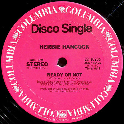 Herbie Hancock : You Bet Your Love / Ready Or Not (12", Single, Ter)