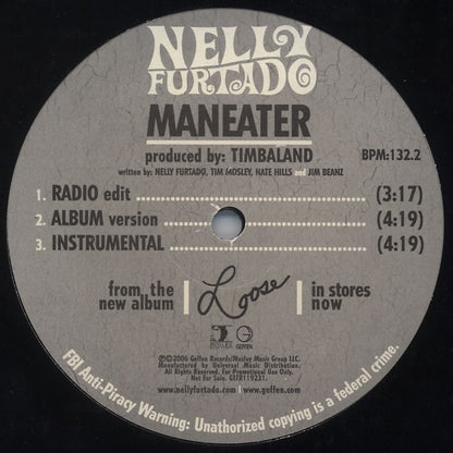 Nelly Furtado : Maneater (12", Promo)
