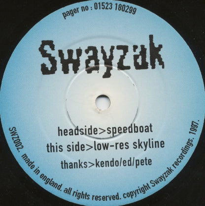 Swayzak : Speedboat / Low-Res Skyline (12")