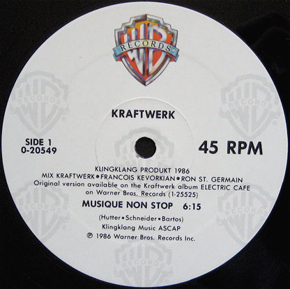 Kraftwerk : Musique Non Stop (12", All)