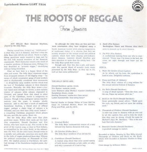 The Jolly Boys : Roots Of Reggae (LP, Album)