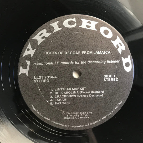 The Jolly Boys : Roots Of Reggae (LP, Album)