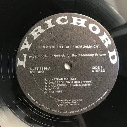 The Jolly Boys : Roots Of Reggae (LP, Album)