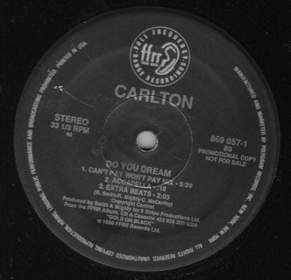 Carlton : Do You Dream (12", Promo)