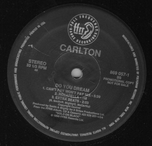 Carlton : Do You Dream (12", Promo)