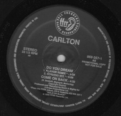 Carlton : Do You Dream (12", Promo)