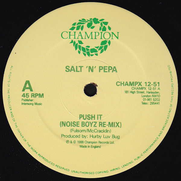 Salt 'N' Pepa : Push It (Remix) (12")