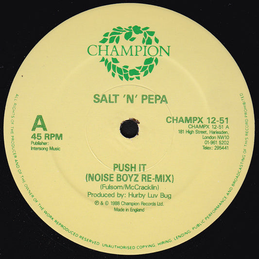Salt 'N' Pepa : Push It (Remix) (12")