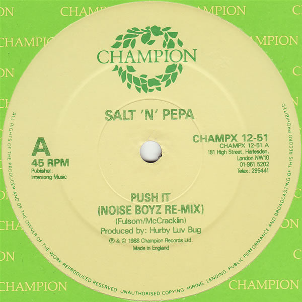 Salt 'N' Pepa : Push It (Remix) (12")