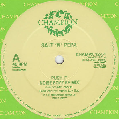 Salt 'N' Pepa : Push It (Remix) (12")
