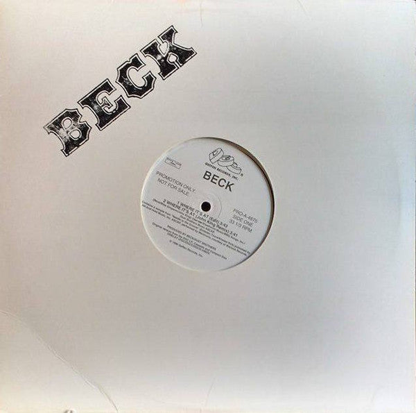 Beck : Where It's At (12", Maxi, Promo)