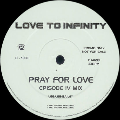 Love To Infinity : Pray For Love (2x12", Promo)